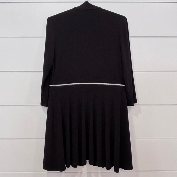 Joseph Ribkoff black swing open front cover up converts to a bolero jacket sz 4 - Picture 3 of 16